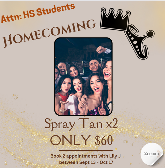 2025 Homecoming Special (2 Spray Tan Sessions)